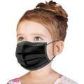 Kids Black 3ply masks (box of 50)