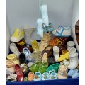Collection of porcelain , pottery glass shoes