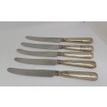 Five tableknives