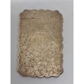Stunning silver card case with year 1905 also engraved