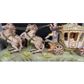 STUNNING PORCELAIN HORSE CARRIAGE