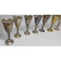 7 ELWECO SILVER PLATED SPAIN GOBLETS