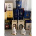 Bells Whiskey Decanters & Christmas Calendar Decanters, Collection 38 pieces, sealed, R48800