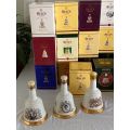 Bells Whiskey Decanters & Christmas Calendar Decanters, Collection 38 pieces, sealed, R48800