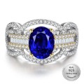 Blue Sapphire 925 Sterling Silver Ring