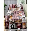 Soft Luxury Blanket with Dog Puppy Images (Size 100cm x 70cm)