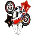 5pcs Race Car Balloons Motor Helmet Wheel Tire Balloon For Birthday Party Decorations
