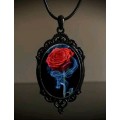 Mystique Rose Pendant Fashion Necklace