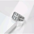 Stainless Steel Cross Ring (Size 10 & 11 Available)