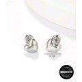 Stud Heart Earrings - Stainless Steel