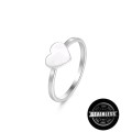 Stainless Steel Minimalist Heart Signate Ring (Sizes 7, 9 & 10)