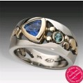 Elegan Fashion Silver Color Ring (In Sizes 7, 8 & 9)