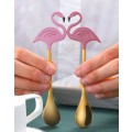 1pc Flamingo Decor Spoon (Only One Spoon) Small Size Stirring Spoon.