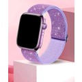 1pc Glitter  Nylon Watch Band (Watch Not Included)