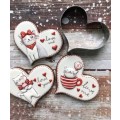 1pc Heart Shaped Cookie Cutter, Stainless Steel (Only Cookie Cutter)