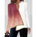 PINK SHADE CASUAL WEAR LADIES ELEGANT SEQUIN PRINTED TOP Available in SMALL
