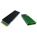 Black Aluminum Heat Sink Heat with Thermal Pads M.2 NGFF 22x80 PCI-E NvME SSD (3mm)