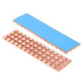 Pure Copper Heatsink Heat Sink Heat with Thermal Pads M.2 NGFF 22x80 PCI-E NvME SSD (2mm)