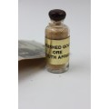 Small Vial of Crushed Gold Ore - Vintage South African Souvenir Item
