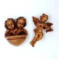 Set of Vintage Christian Angel Ornaments