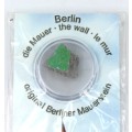 A PIECE OF HISTORY! Genuine piece of the German Berlin Wall and Souvenir Plate Combo
