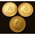 3x Coin Lot 1/2 cent South Africa First Decimal Series 1961, 1962, 1963