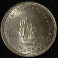 1952 Silver Crown (5/-) of the Union of South Africa - Commemorative Issue 1652-1952