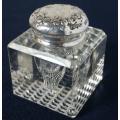 Glass Inkwell with Sterling Silver Top (4g) - Chester 1902
