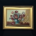 John Dykman (SA) Original Oil "Anemones" Signed, 50 x 65 - Extremely Fine Investment Art