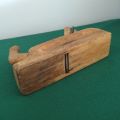 ANTIQUE 19th Century Wood Block Plane Primitive Woodworking Hand Tool Planer Pull Type