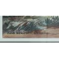 Olive Beaumont Crewe (SA) signed watercolor of a serene Cape mountain scene