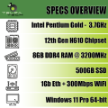 12th Gen Pentium Dual-Core Home & Office Micro Desktop PC