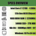 12th Generation Intel Core i7 Extreme Performance Workstation PC