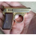 gold pistol sigarette lighter