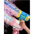 Mini 40-Holes Rocket Shape Bubble Gun With Light And Sound Effect For Children Bubble-Blowing Play [
