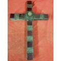 LARGE CRUCIFIX WITH GLASS TILES