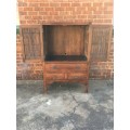 Bali style solid wood unit for TV or storage