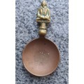 Vintage Copper and Brass Tea Caddy Spoon