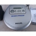 Philips AX2200 Portable CD Player Shockproof 25 secs Electronic Skip Protection