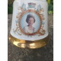 VINTAGE Wade Porcelain, Queen Elizabeth II 60th Birthday Commemorative Whiskey Decanter
