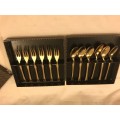 Set of cake forks and spoons