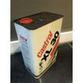 2 EMPTY CASTROL 5L OIL CANS 1980s