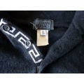 VERSACE 100% Cashmere Sweater Luxury Size M BLACK (Slim/Medium size body fit)