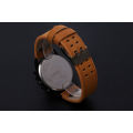 Military Leather Waterproof Date Quartz Analog Army Men's Quartz Wrist Watches