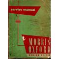 Morris Oxford  --  Service Manual  --  1954 - 1957