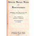 African Nature Notes and Reminiscences  --  Fredeick Courtney Selous