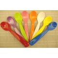 Plastic kiddie spoons x 50 (10 x 5 colours per packet)