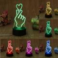 LED Acrylic Lamp - Music - BTS Finger Heart