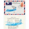 RSA-SELDOM SEEN COMMERCIAL AIRWAYS (COMAIR)-FLIGHT COVER NO 1-WITH INSERT