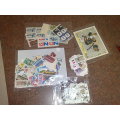 INTERESTING LITTLE JOBLOT TO CLEAR,CARDS,PACKETS,STOCK PAGE ETC-SEE PHOTOS